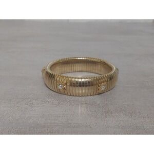 Kirk's Folly Expansion Stretch Bracelet AB Star Rhinestone Bracelet Gold Tone